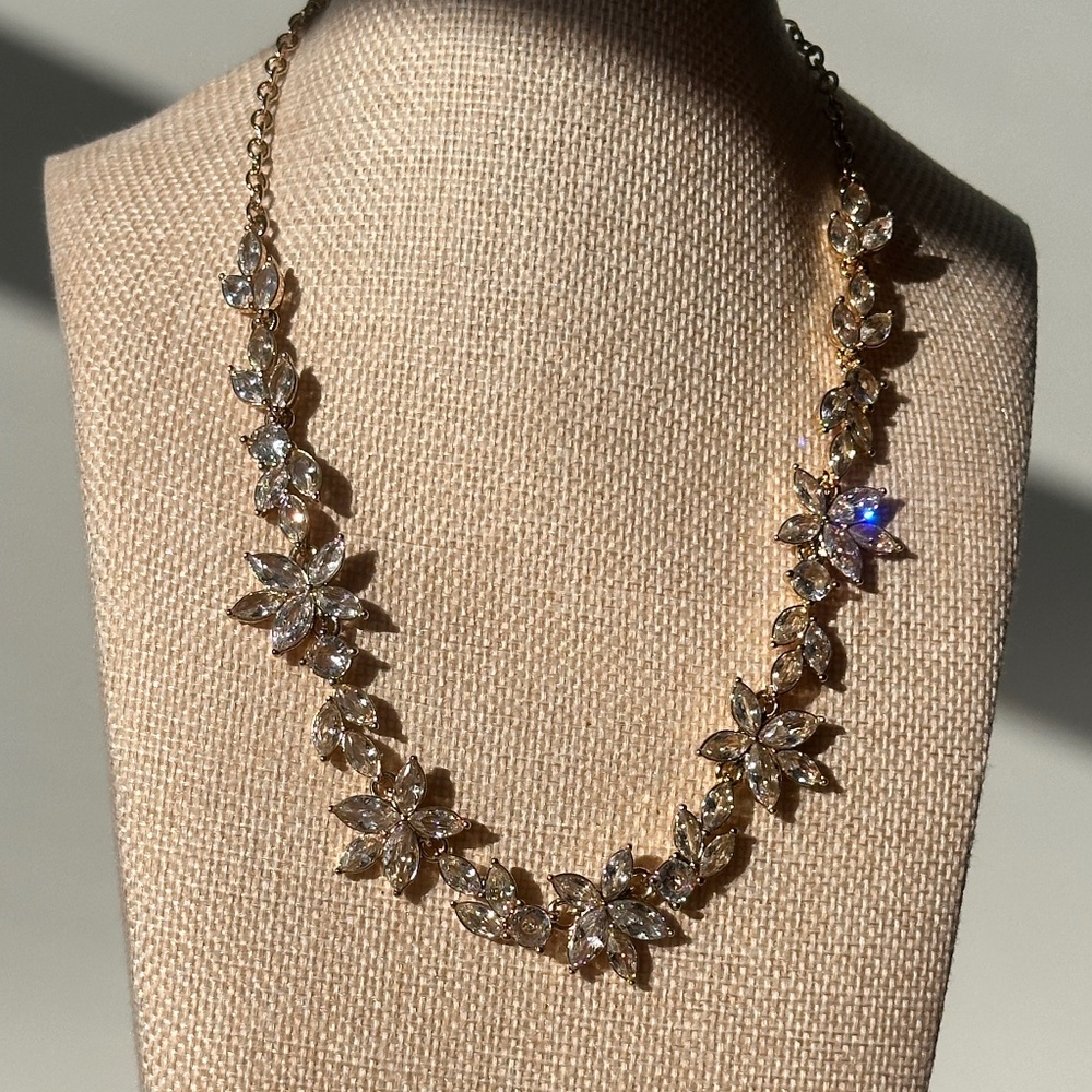 J. Crew Rhinestone Necklace | Gold-tone | Rhinestone